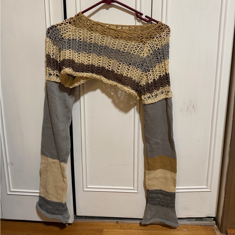 Striped Knit Women's Sweater